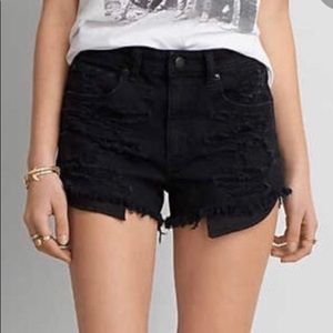 American eagle black shorts size 10